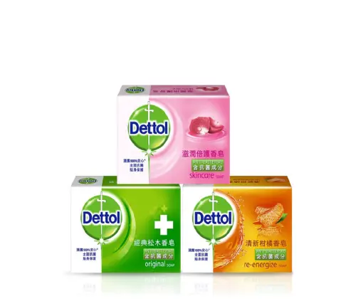 滴露 抗菌香皂x3(香味隨機)